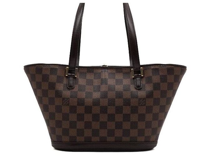 Louis Vuitton Borsa Tote e Borsa a Spalla Manosque PM in Tela Damier Ebene - vista 5