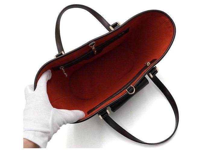 Louis Vuitton Borsa Tote e Borsa a Spalla Manosque PM in Tela Damier Ebene - vista 6