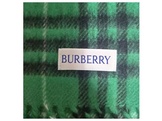 Burberry Sciarpa slim in cashmere a quadri - vista 3