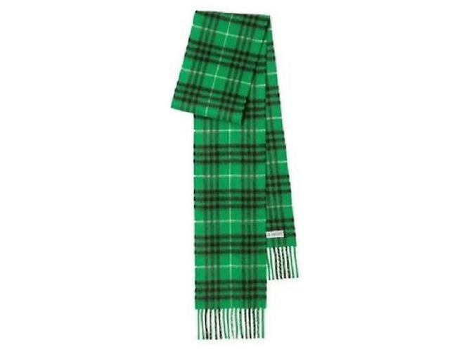 Burberry Sciarpa slim in cashmere a quadri - vista 5