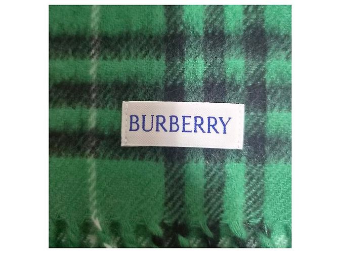 Burberry Sciarpa slim in cashmere a quadri - vista 8