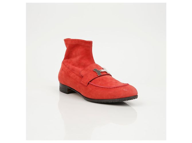 Hermès Stiefeletten aus Wildleder Braun Größe 38 - Ansicht 2