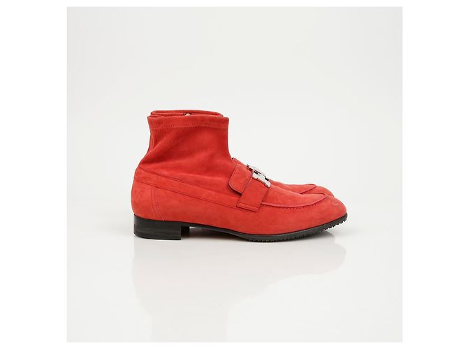 Hermès Stiefeletten aus Wildleder Braun Größe 38 - Ansicht 3