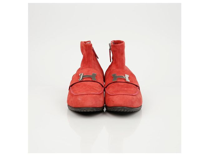 Hermès Stiefeletten aus Wildleder Braun Größe 38 - Ansicht 4
