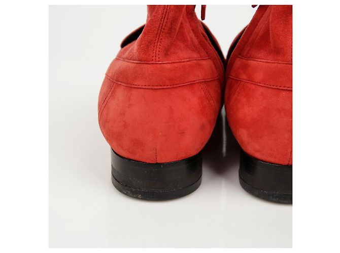 Hermès Stiefeletten aus Wildleder Braun Größe 38 - Ansicht 8
