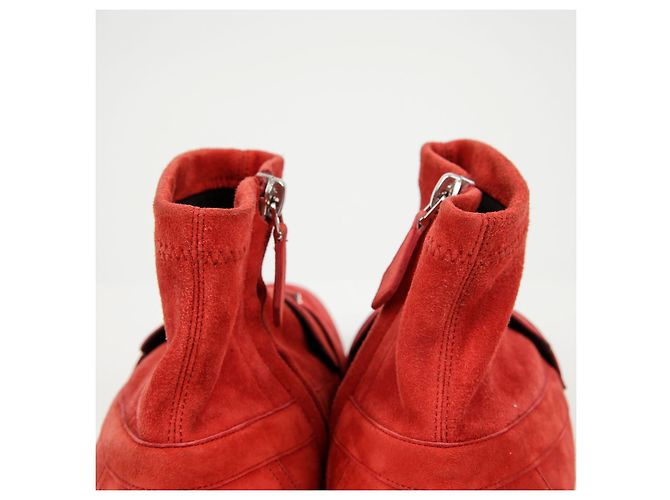 Hermès Stiefeletten aus Wildleder Braun Größe 38 - Ansicht 9