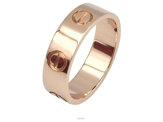 Anillo Cartier Love Oro Rosa - vista 2