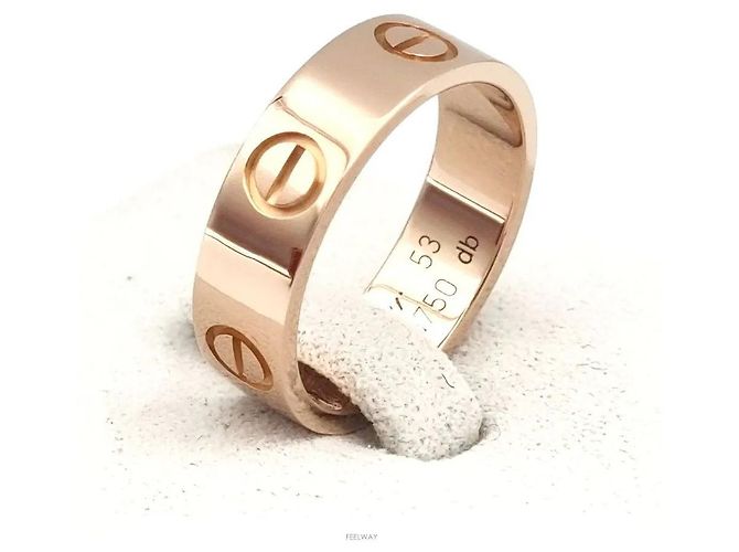 Anillo Cartier Love Oro Rosa - vista 4