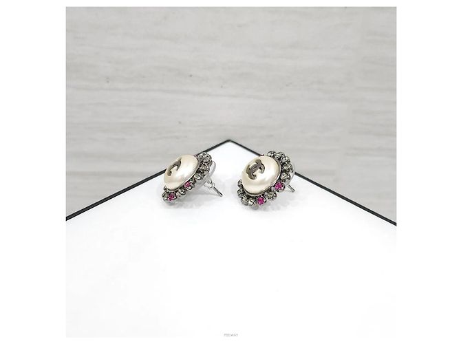 Chanel Neue Pearl Cubic Circle Ohrringe - Ansicht 2