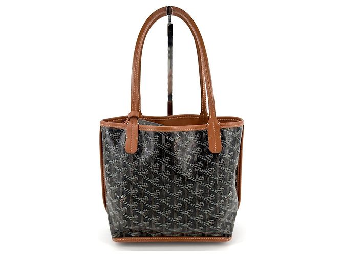 Borsa tote Goyard Mini Anjou Marrone - vista 4