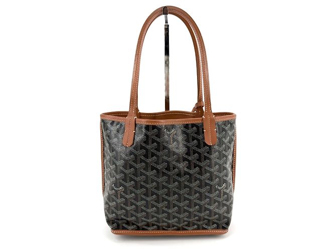 Borsa tote Goyard Mini Anjou Marrone - vista 5