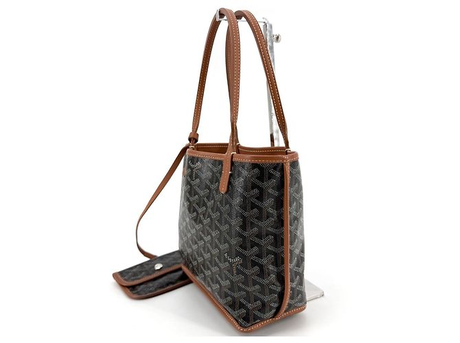Borsa tote Goyard Mini Anjou Marrone - vista 6