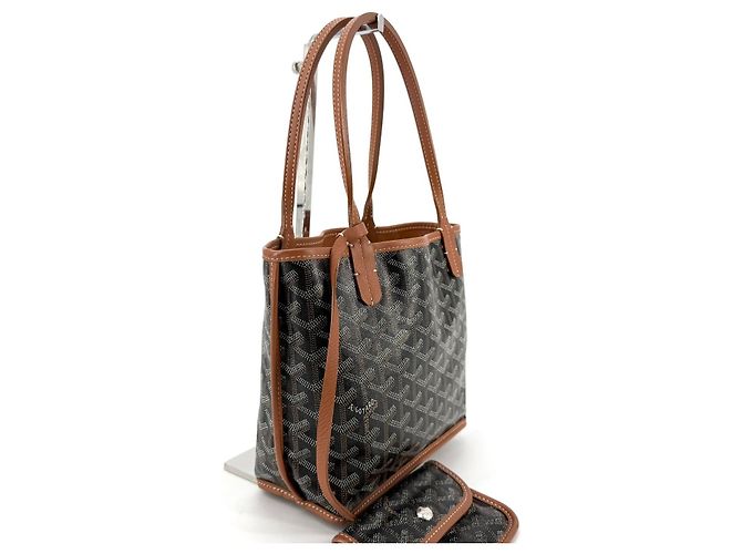 Borsa tote Goyard Mini Anjou Marrone - vista 7