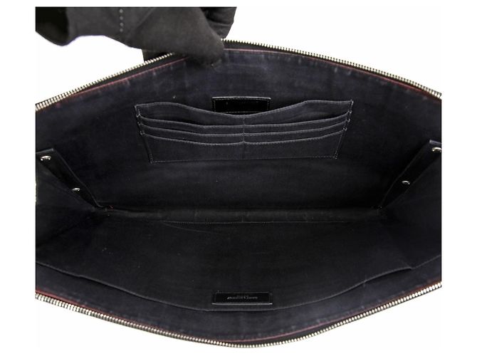 Autre Marque Clutch goffrata nera - vista 10