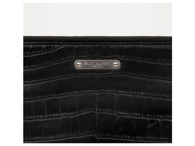 Autre Marque Clutch goffrata nera - vista 2