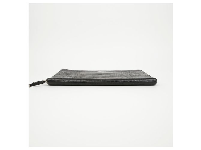 Autre Marque Clutch goffrata nera - vista 5