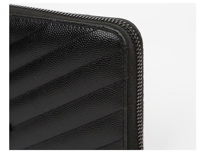 Autre Marque Cassandra Black Monogram Matelassé Zip Wallet Black - Ansicht 4