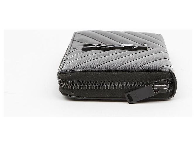Autre Marque Cassandra Black Monogram Matelassé Zip Wallet Black - Ansicht 6