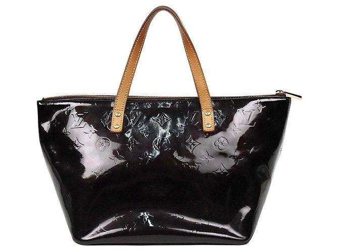Louis Vuitton Borsa Tote Bellevue in vernice nera - Ansicht 3