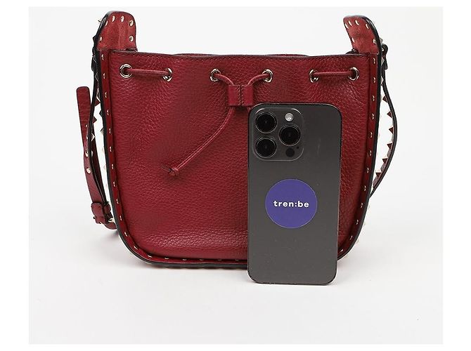 Valentino Borsa a secchiello Rockstud a tracolla - vista 9