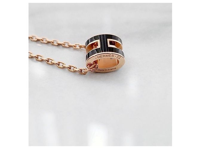 Hermès Mini Pop Anhängerkette Roségold - Ansicht 10