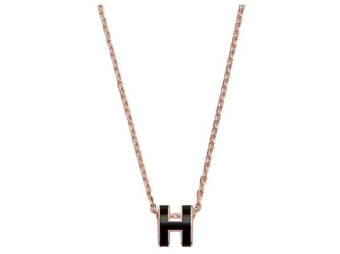 Hermès Mini Pop Anhängerkette Roségold - Ansicht 2
