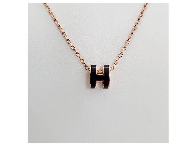 Hermès Mini Pop Anhängerkette Roségold - Ansicht 7