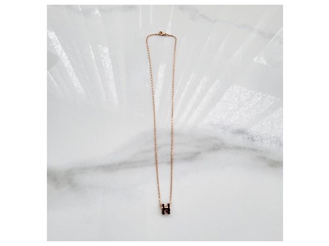 Hermès Mini Pop Anhängerkette Roségold - Ansicht 9