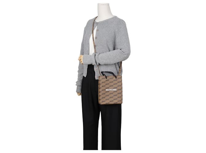 Balenciaga Borsa a spalla tote Monogram - vista 16