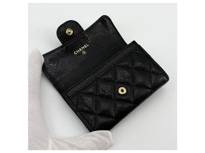 Chanel Klassischer Kartenhalter Caviar Gold - Ansicht 7