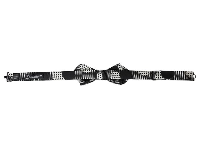 Dolce & Gabbana Papillon regolabile da uomo in seta a pois multicolore - vista 4
