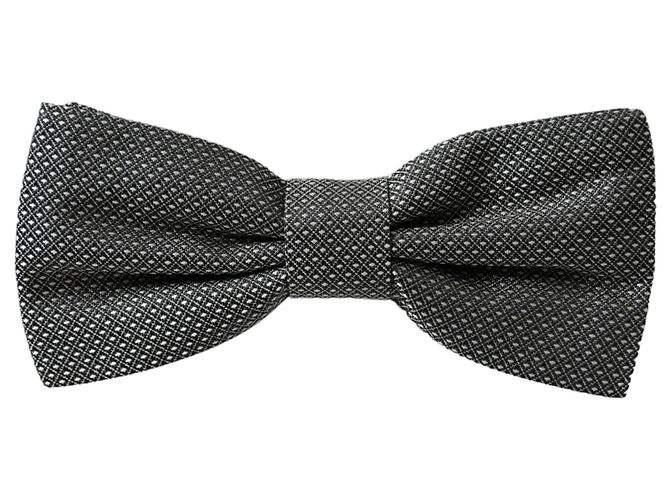 Dolce & Gabbana Gray Silk Patterned Adjustable Neck Men Papillon Bow Tie - view 4