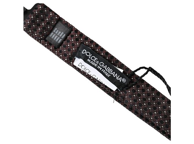 Dolce & Gabbana Papillon da uomo Brown Fantasy Silk con collo regolabile - vista 3