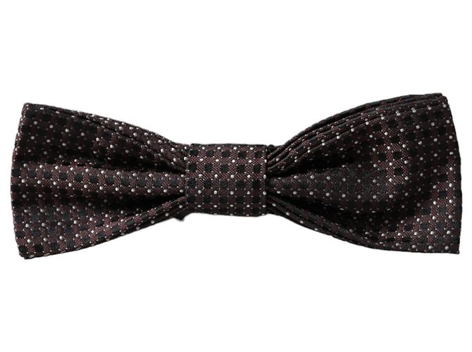 Dolce & Gabbana Papillon da uomo Brown Fantasy Silk con collo regolabile - vista 4