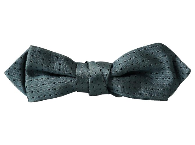 Dolce & Gabbana Papillon regolabile da uomo Green Silk Fantasy - vista 5