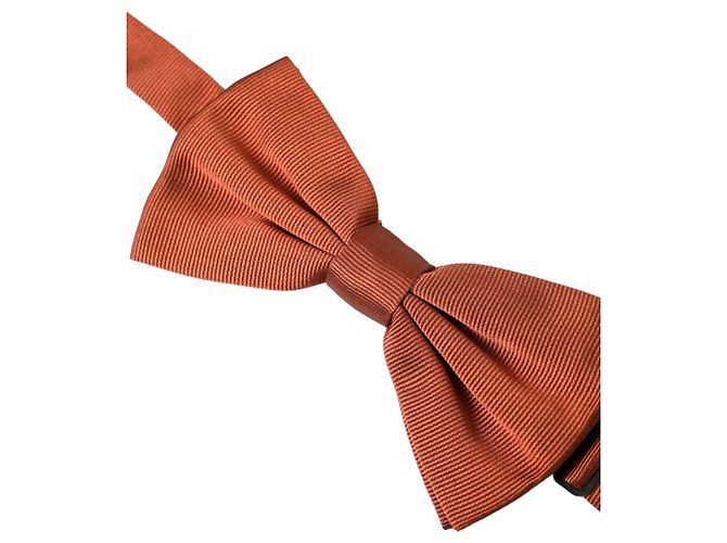 Dolce & Gabbana Brown Silk Adjustable Neck Men Bow Tie - view 2