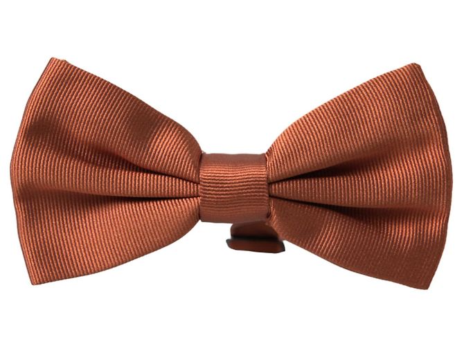 Dolce & Gabbana Brown Silk Adjustable Neck Men Bow Tie - view 5