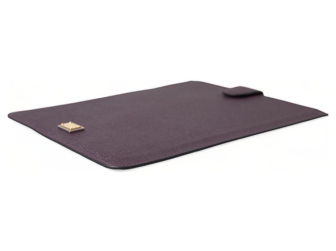 Dolce & Gabbana Custodia per tablet in pelle marrone scuro con placca logo - vista 3