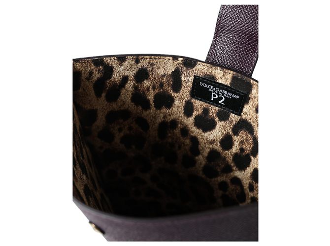 Dolce & Gabbana Custodia per tablet in pelle marrone scuro con placca logo - vista 5