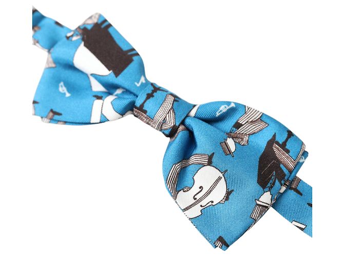 Dolce & Gabbana Papillon Blue Jazz Club in Seta con Collo Regolabile - vista 2