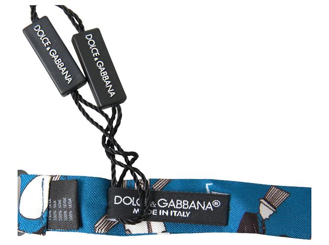 Dolce & Gabbana Papillon Blue Jazz Club in Seta con Collo Regolabile - vista 3