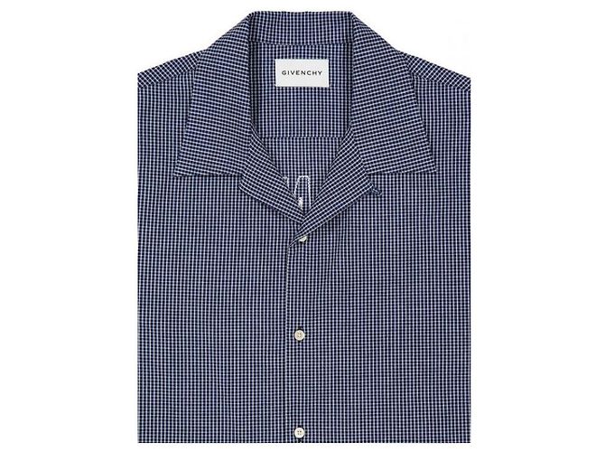 Givenchy Camicia a quadri con logo ricamato - vista 5