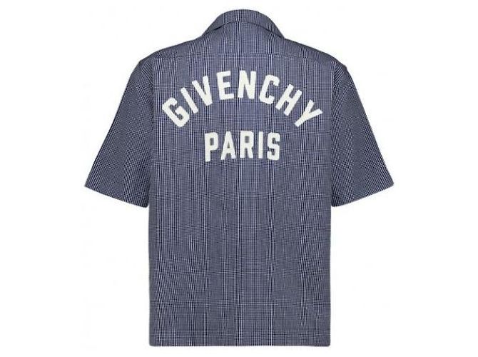 Givenchy Camicia a quadri con logo ricamato - vista 6