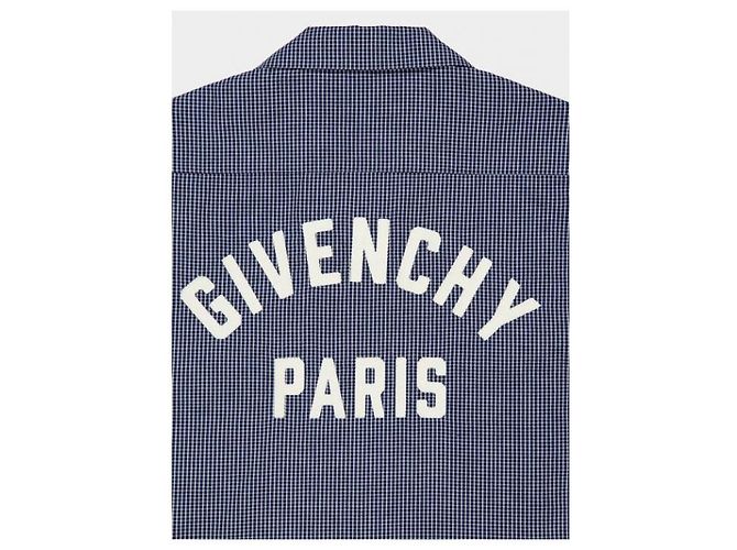 Givenchy Camicia a quadri con logo ricamato - vista 7
