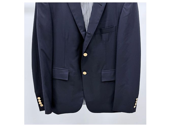 Thom Browne Wool Twill Classic Suit Navy - view 3