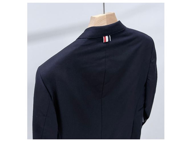 Thom Browne Wool Twill Classic Suit Navy - view 5