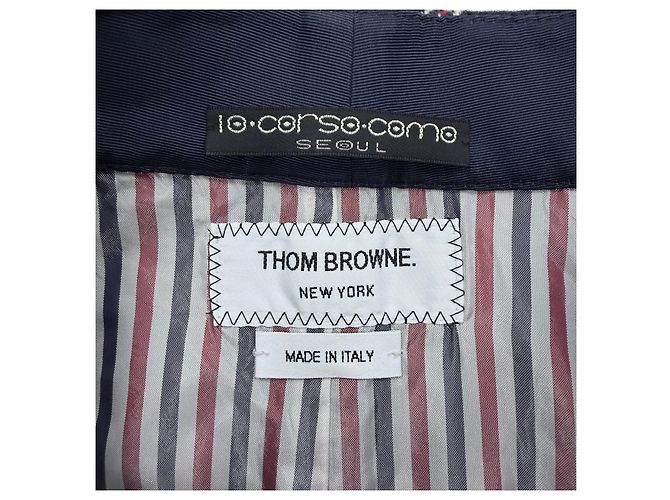 Thom Browne Falda plisada de cuadros en lana - vista 3