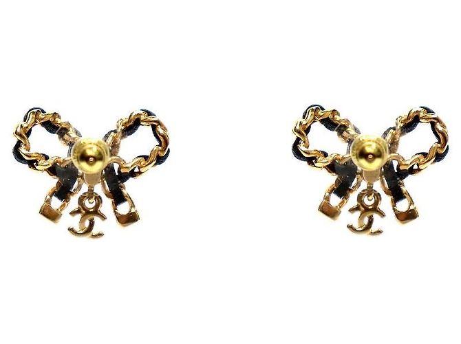 Chanel Pendientes de cadena con cinta - vista 3