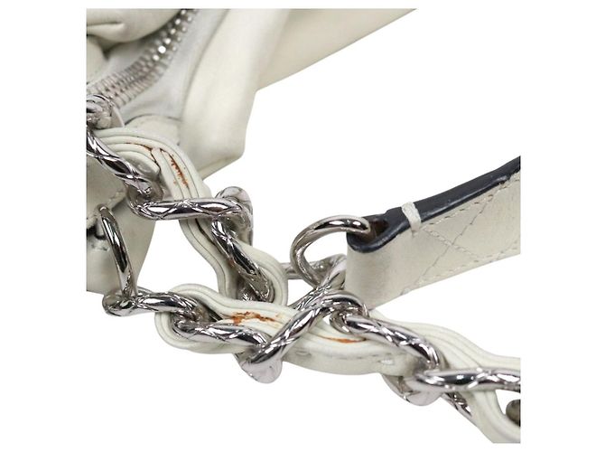 Chanel White Big CC Chain Schultertasche - Ansicht 10