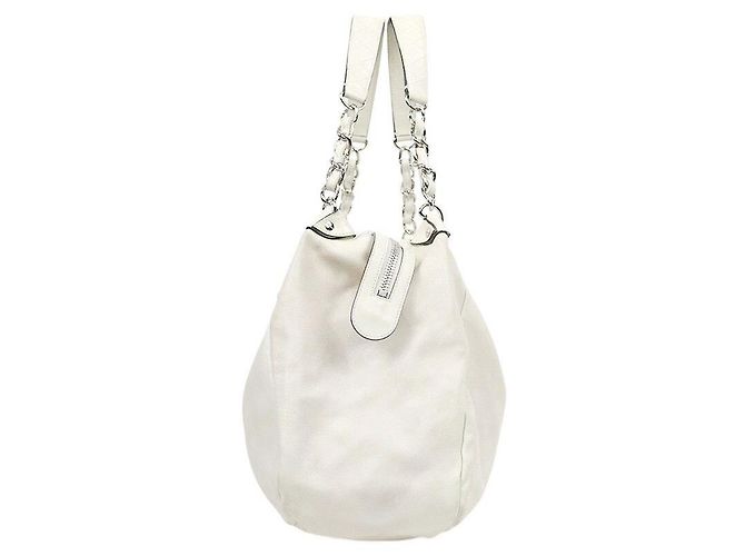 Chanel White Big CC Chain Schultertasche - Ansicht 2